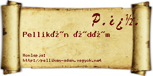 Pellikán Ádám névjegykártya